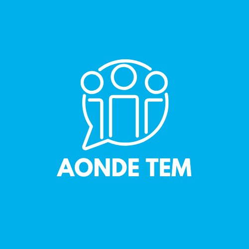 Logo Minimalista para Agência de Emprego Azul e Branco